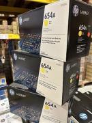 HP Toner Cartridge CF332A, No.654A yellow poškozený obal