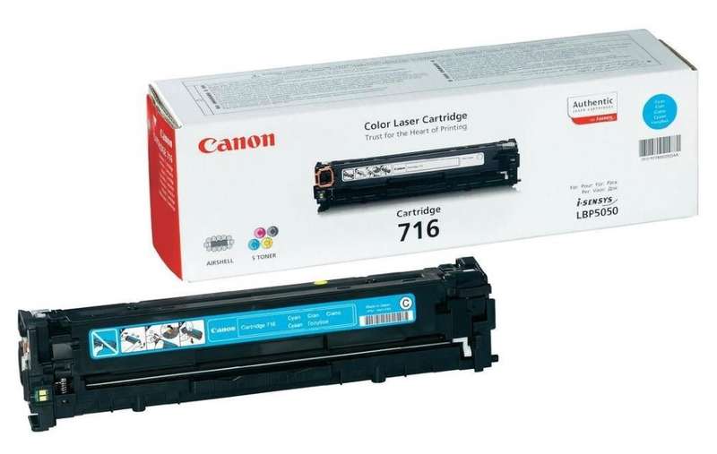 Canon originální toner CRG-716C/ LBP-5050/ MF-80x0/ 1500 stran/ azurový