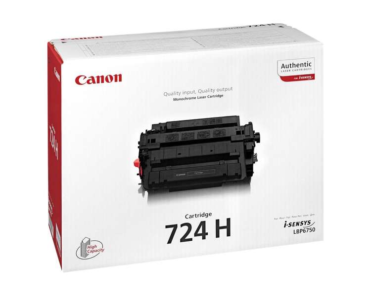 Canon originální toner CRG-724H/ LBP-6750/ 12 500 stran/ Černý