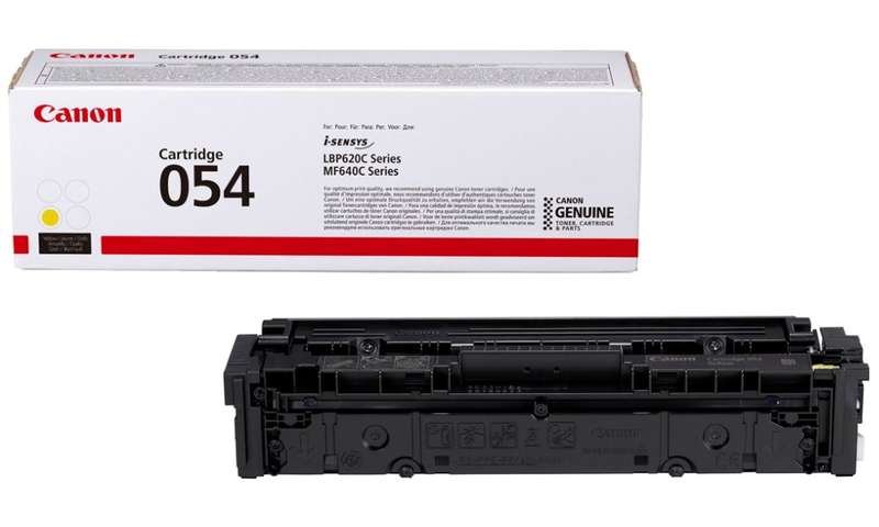 Canon originální toner CRG-054Y (žlutý, 1200str) pro Canon i-SENSYS LBP621Cw, 623Cdw, MF641Cw, 643Cdw, 645Cx