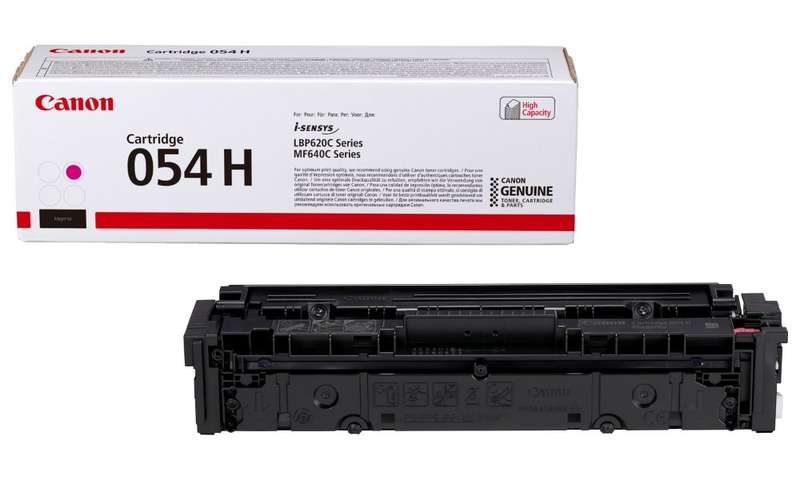 Canon originální toner CRG-054H M, purpurový, 2300str, 3026C002, high capacity, Canon i-SENSYS LBP621Cw, 623Cdw, MF641Cw