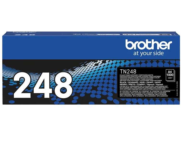BROTHER toner TN248BK black 1000str./ DCP-L3520CDW, DCP-L3560CDW, HL-L3220CW, O