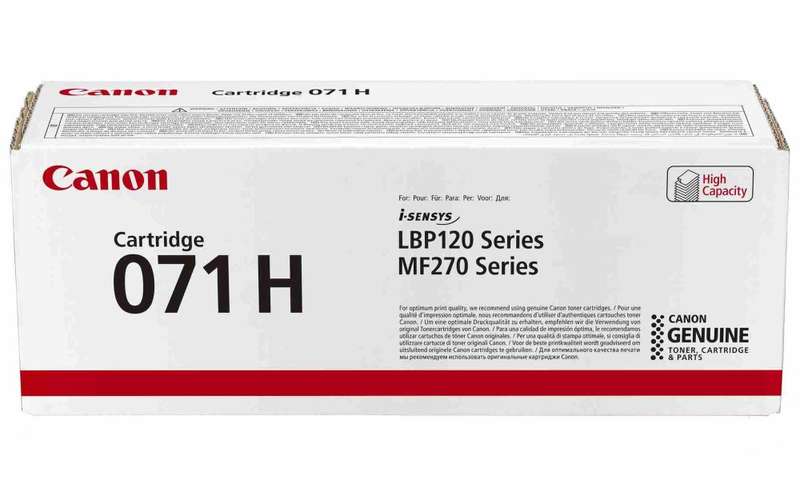 Canon originální toner 071H black pro MF272dw, 275dw, LBP122dw (2500 str.)