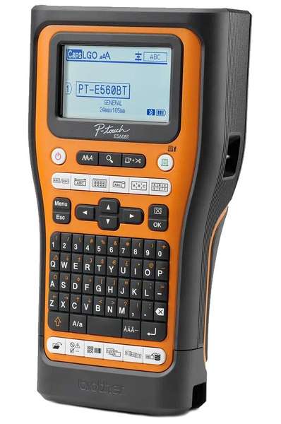 BROTHER tiskárna samolepicích štítků Brother PT-E560BTVP / 24mm / USB / BT / bat. provoz / kufr