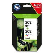 HP originální ink X4D37AE, HP 302, black/tri-colour, 190 black, 165 tri-colourstr., HP 2-pack HP Deskjet 1110/2130/3630, HP Envy 4