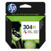 HP originální ink N9K07AE, HP 304XL, Tri-color, 300str., 7ml, HP DeskJet 2620,2630,2632,2633,3720,3730,3732,3735