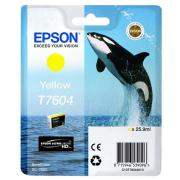 Epson originální ink C13T76044010, T7604, yellow, 25,9ml, 1ks, Epson SureColor SC-P600
