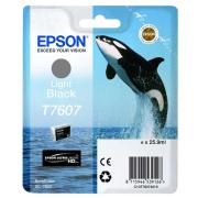 Epson originální ink C13T76074010, T7607, light black, 25,9ml, 1ks, Epson SureColor SC-P600
