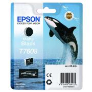 Epson originální ink C13T76084010, T7608, matte black, 25,9ml, 1ks, Epson SureColor SC-P600