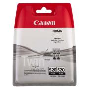 Canon originální ink PGI-520 BK, 2932B012, 2932B009, black, blistr, 2x420str., 2x19ml, 2ks, 2-pack