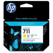 HP inkoustová kazeta 711 žlutá CZ136A originál 3-pack