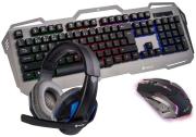 POŠKOZENÝ OBAL - NGS GBX-1500/ Herní set klávesnice s myší a headsetem